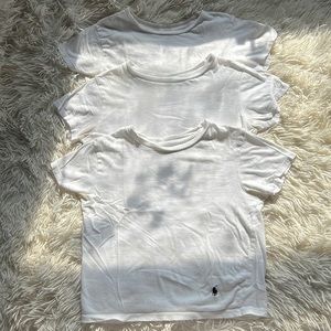 Boys 3/$10 Polo Ralph Lauren crewneck tee set size small